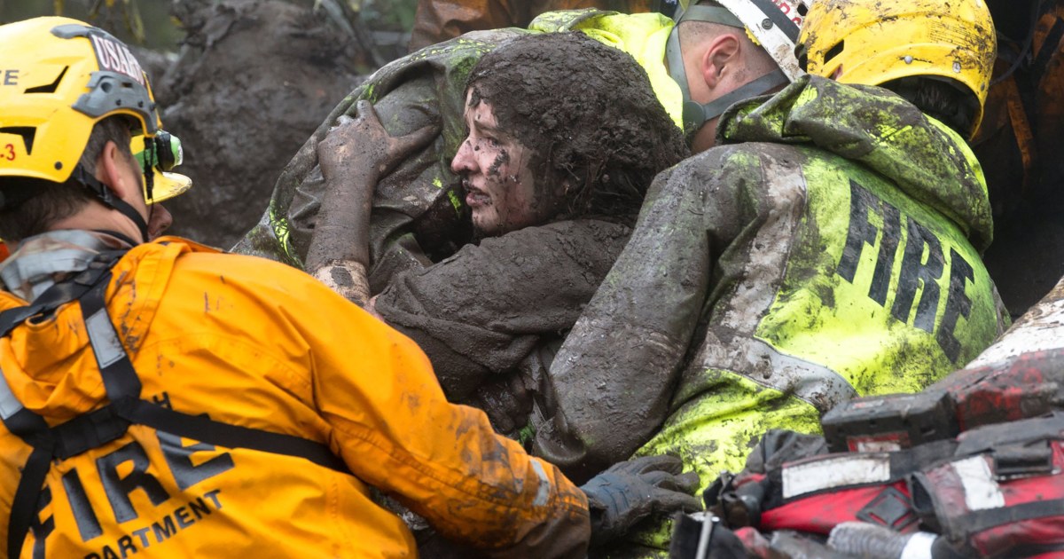 'I thought I was dead': California teen found alive under debris after mudslides