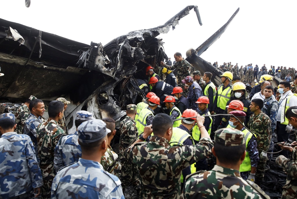 Image: Kathmandu airport plane crash