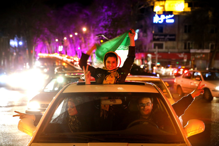 Image: Iranians celebrate in 2015