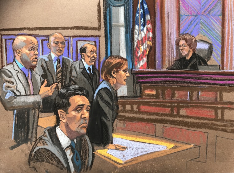 Image: Michael Cohen sits during a hearing in federal court