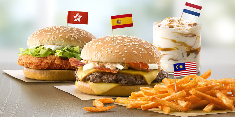 Image result for McDonald's Burger with Creamy Bacon Sauce and a Caramel Waffle McFlurry