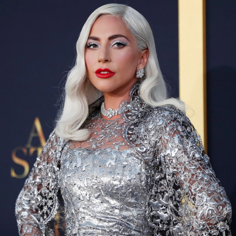 Lady Gaga Dazzles In Silver At ‘a Star Is Born’ Los