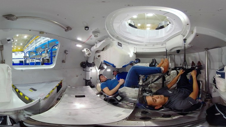 360 Video Inside Boeing S Starliner Space Capsule