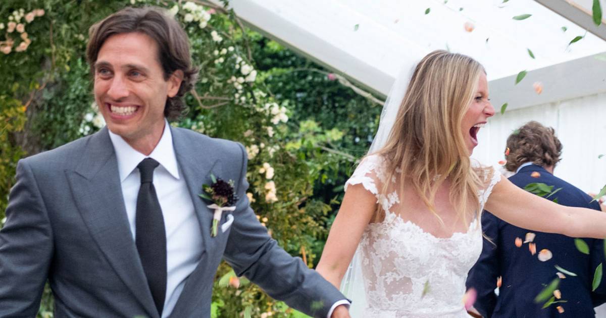 Paltrow shares photos from her wedding to Brad Falchuk