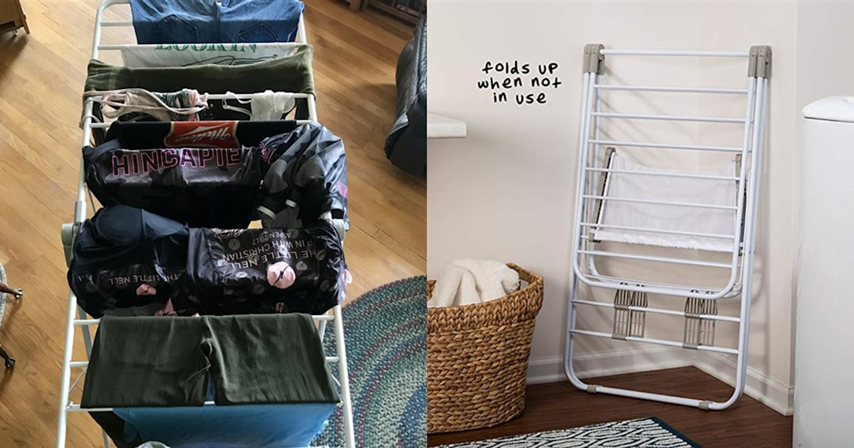 This $32 drying rack with 2,700 reviews is the MVP of laundry day
