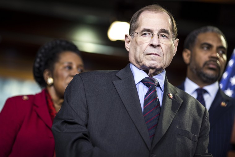 Image: House Judiciary Committee Chairman Rep. Jerry Nadler, D-NY, attends a news conference in Washington on April 9, 2019.