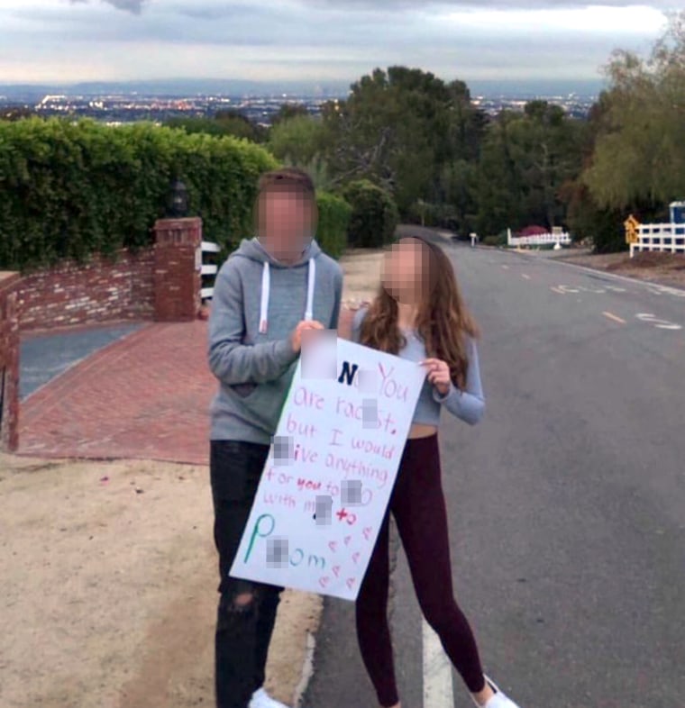 Usual horseshit outrage: Racist 'promposal' sign will lead to 'severe consequences' for Southern California students 190515-racist-promposal-al-1542_55acc18e36b781827c814ee3e3b13fee.fit-760w