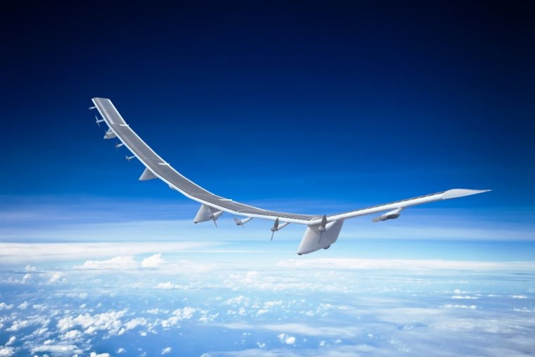 "HAWK30," the unmanned aircraft being developed by HAPSMobile as a telecommunications platform, measures approximately 256 feet long. Powered by solar panels on its wings that house 10 propellers, "HAWK30" can fly at an average speed of 70 miles per hour. Since "HAWK30" flies at high altitudes above the clouds, its solar panels are continually powered by sunlight.