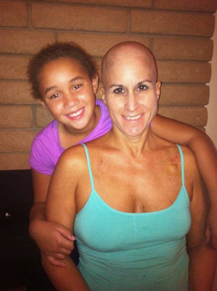 Bernadette Martinho-Brewer, pictured here with her daughter, was diagnosed with advanced breast cancer at age 45.