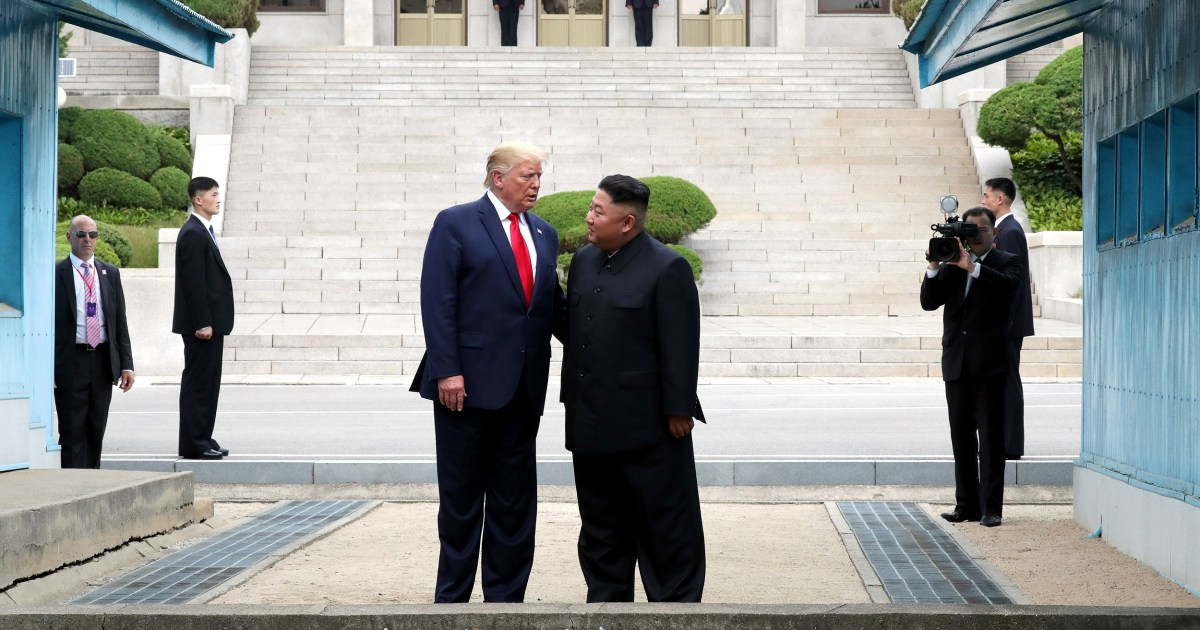Trump meets Kim Jong Un, steps into North Korea