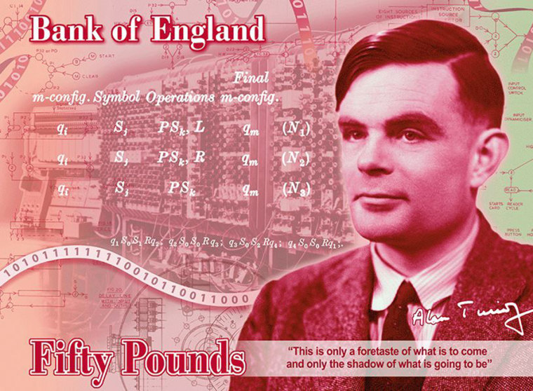 Image: British mathematician Alan Turing will be on the new 50 pound note.