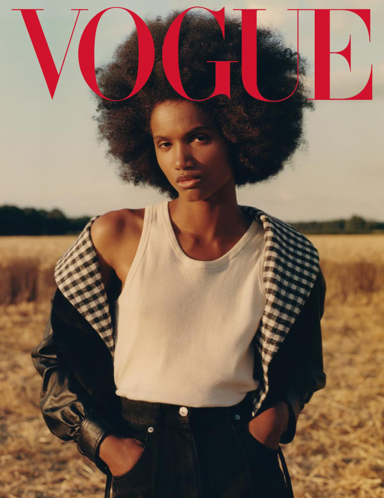 Ambar Cristal Zarzuela is one of four Afro-Dominican models featured on Vogue Mexico and Latin America's September cover