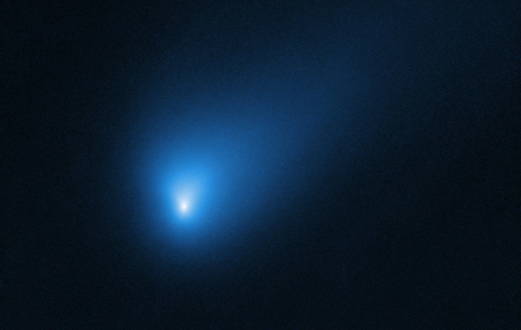 The NASA/ESA Hubble Space Telescope observed Comet 2I/Borisov on Oct. 12, 2019