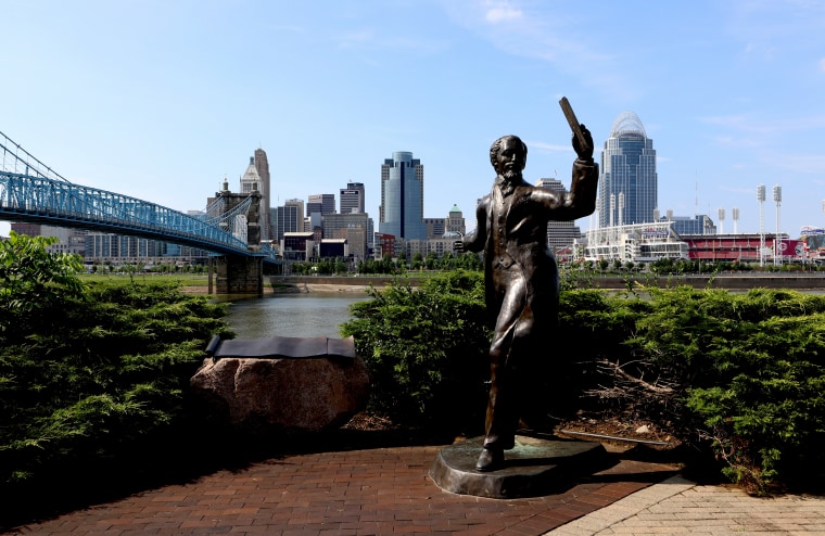 Image: The riverfront in Covington, Ky., in 2017.