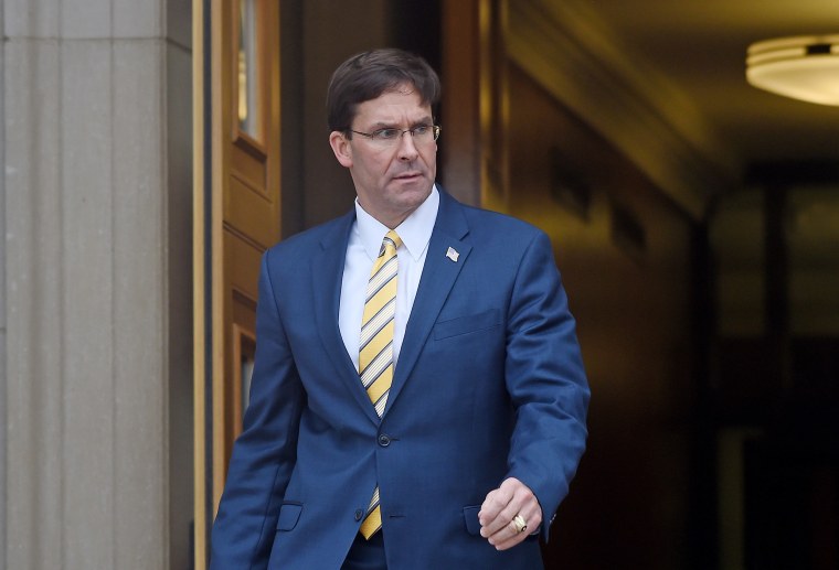 Esper declines to say if he knew of political considerations regarding Trump's hold on Ukraine aid
