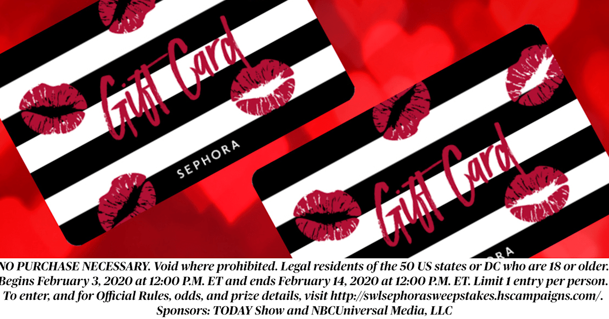 Win a $500 Sephora gift card this Valentine's Day