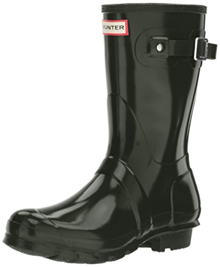 womens black mid calf rain boots