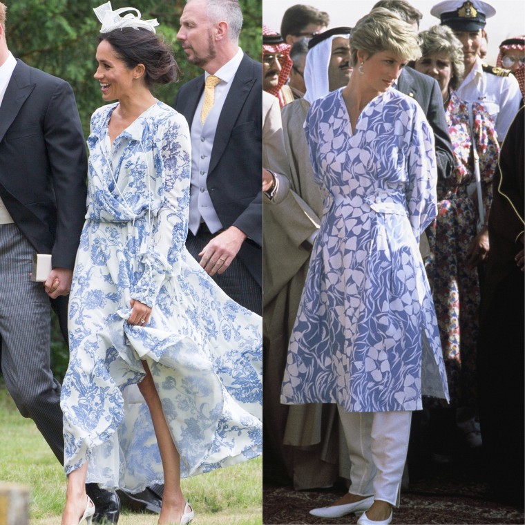 These two printed dresses look so similar.