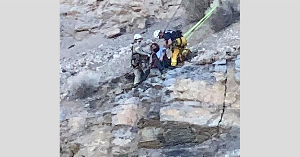 The Utah hiker slips, falls more than 100 feet – and survives