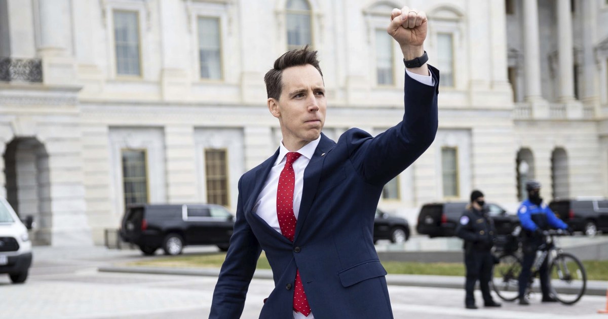 Sen. Josh Hawley Becomes No. 1 Public Enemy on Capitol Hill
