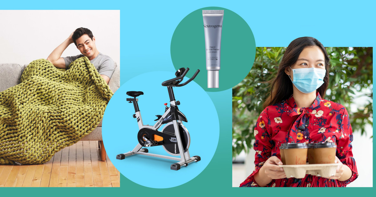 Exercise bikes, face masks and more
