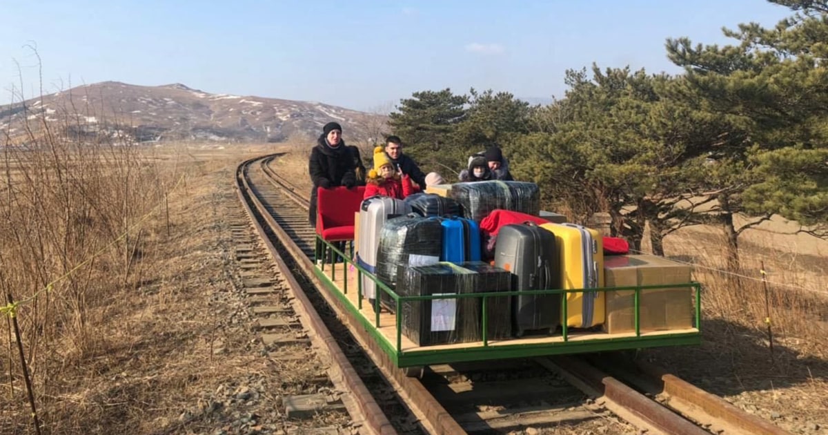 Covid forces Russian diplomats to leave North Korea by hand-held train carriage