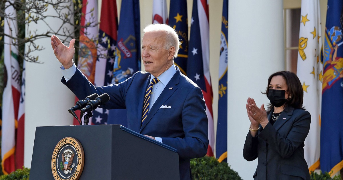 Biden celebrates passage of Covid aid bill in Rose Garden event thumbnail