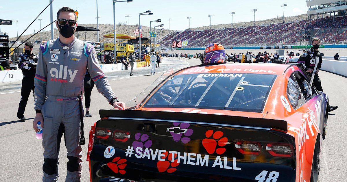 NASCAR driver Alex Bowman brings animal rescue to new audience