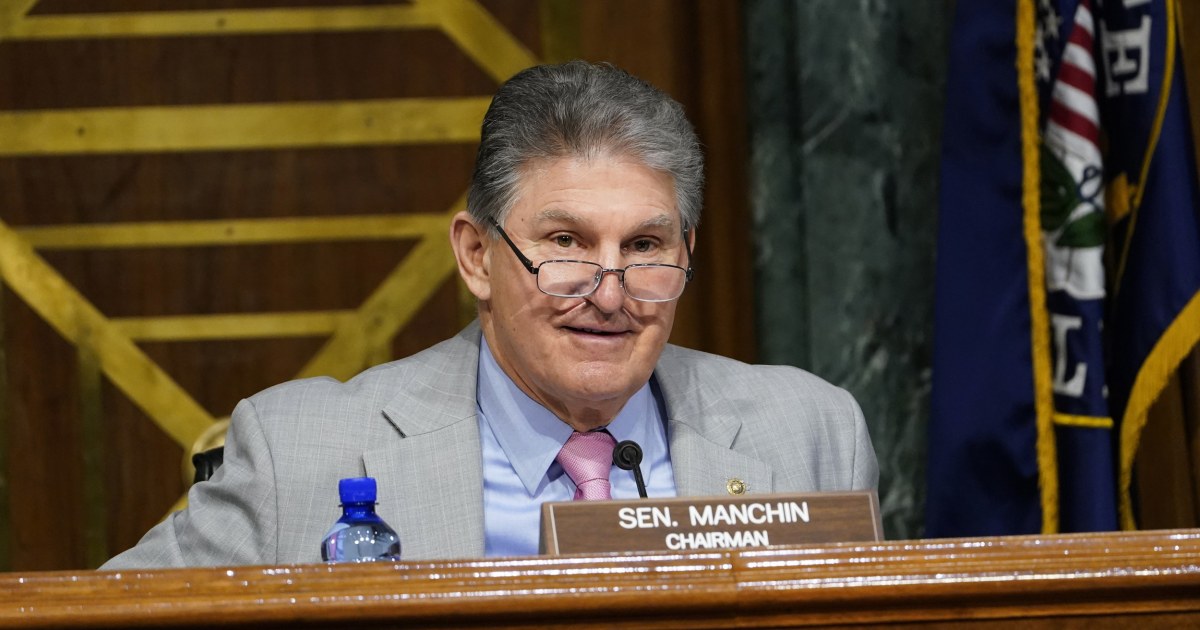 Manchin asks for a ‘huge’ infrastructure package paid for with new taxes