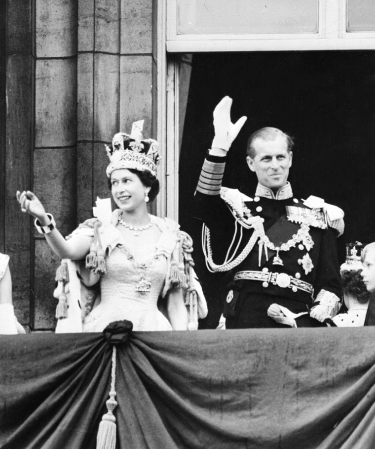 Image: Queen Elizabeth II and Prince Philip in 1953