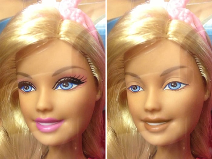 Dolls without makeup: An artist's vision goes viral 