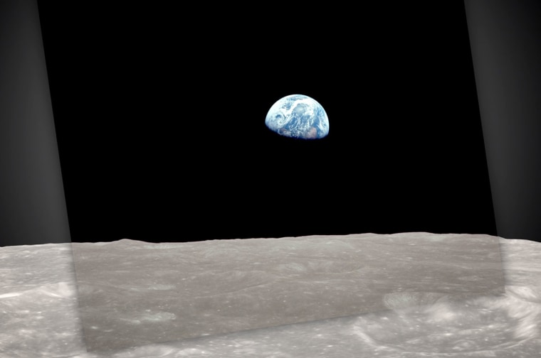 NASA re-creates iconic Apollo 8 'Earthrise' 45 years later