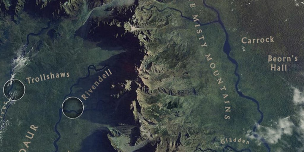 One Map To Rule Them All Google Plots Middle Earth For Hobbit Movie
